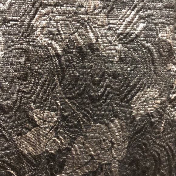 Silver/Pewter metallic brocade dress with black 🖤 - Picture 9 of 9